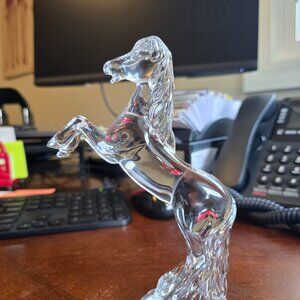 Waterford Crystal: Figurine Rearing Horse, 7" Great Shape!  No Chips / Scratches